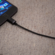 The required USB Type-C to audio jack converter.